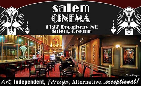 Salem cinema - Salem Cinema is located at 1127 Broadway St NE in Salem, Oregon 97301. Salem Cinema can be contacted via phone at (503) 378-7676 for pricing, hours and directions. Contact Info (503) 378-7676; Questions & Answers Q What is the phone number for Salem Cinema?